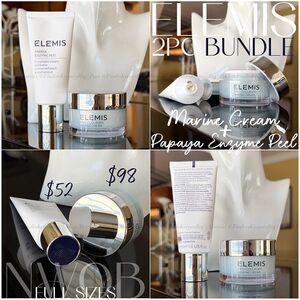 NWOB 2Pc Elemis Marine Cream + Papaya Enzyme Peel Skincare Bundle